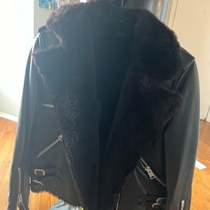 Allsaints leather jacket xs